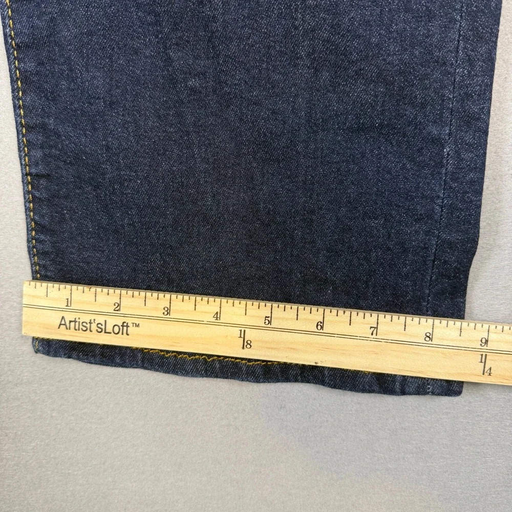 Levis‎ 501 Jeans Mens 36x32 Dark Wash Button Fly Straight Leg Cotton Denim